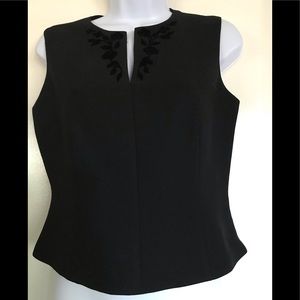 KASPER & COMPANY A S L, black top size 4 sleevless
